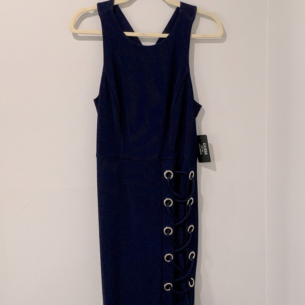 Guess dress size 10 navy blue